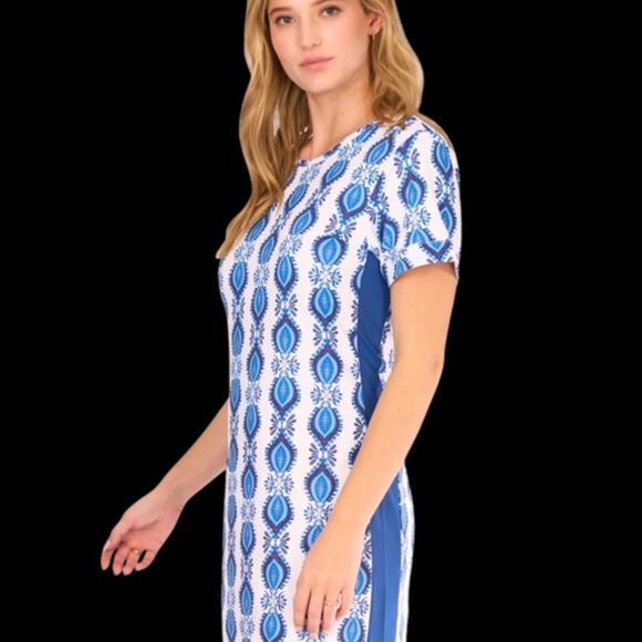 NEW Cabana Life San Sebastian Short Sleeve Tee Dress - Picture 2 of 3